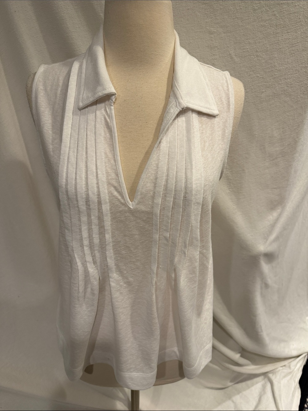 Loft white sleeveless top
